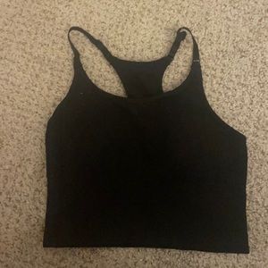 Black Linear Bra